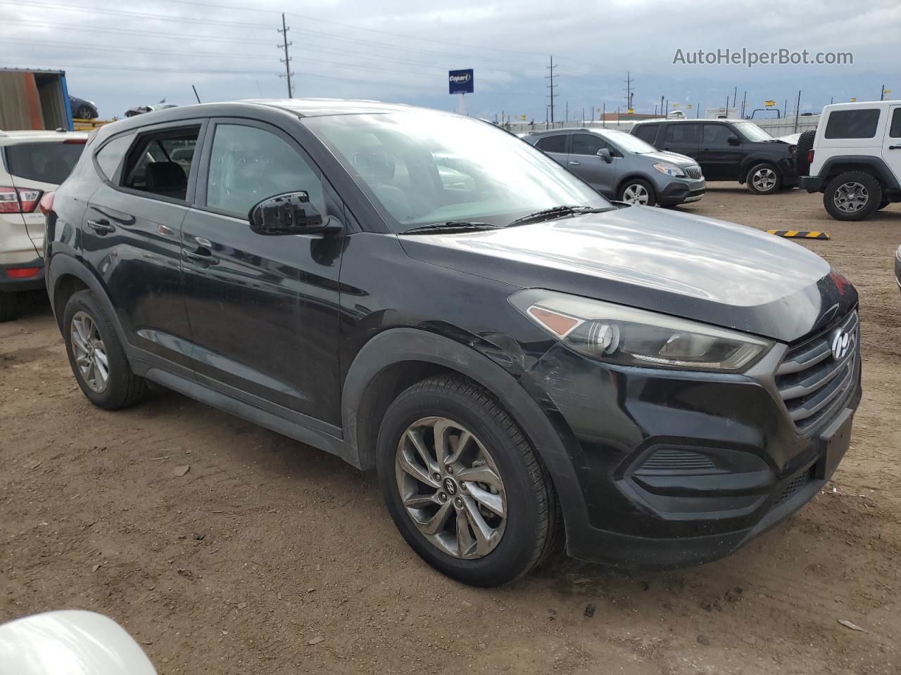 2016 Hyundai Tucson Se Черный vin: KM8J23A49GU040450