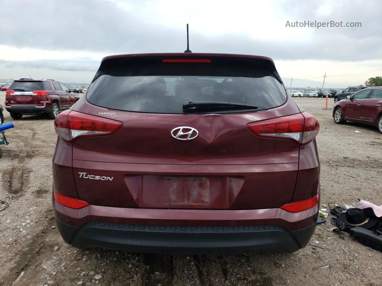 2017 Hyundai Tucson Se Red vin: KM8J23A49HU356495