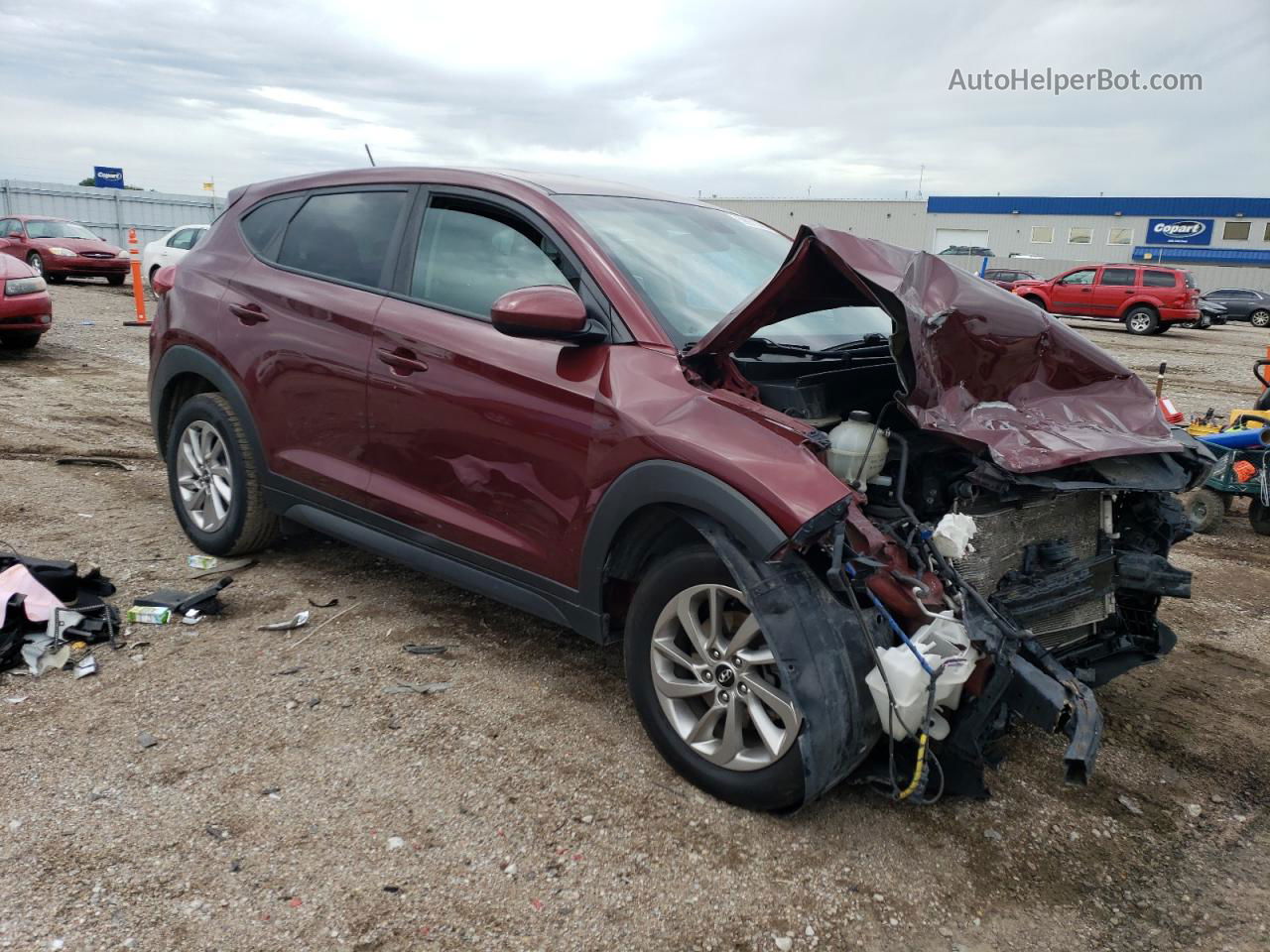 2017 Hyundai Tucson Se Red vin: KM8J23A49HU356495