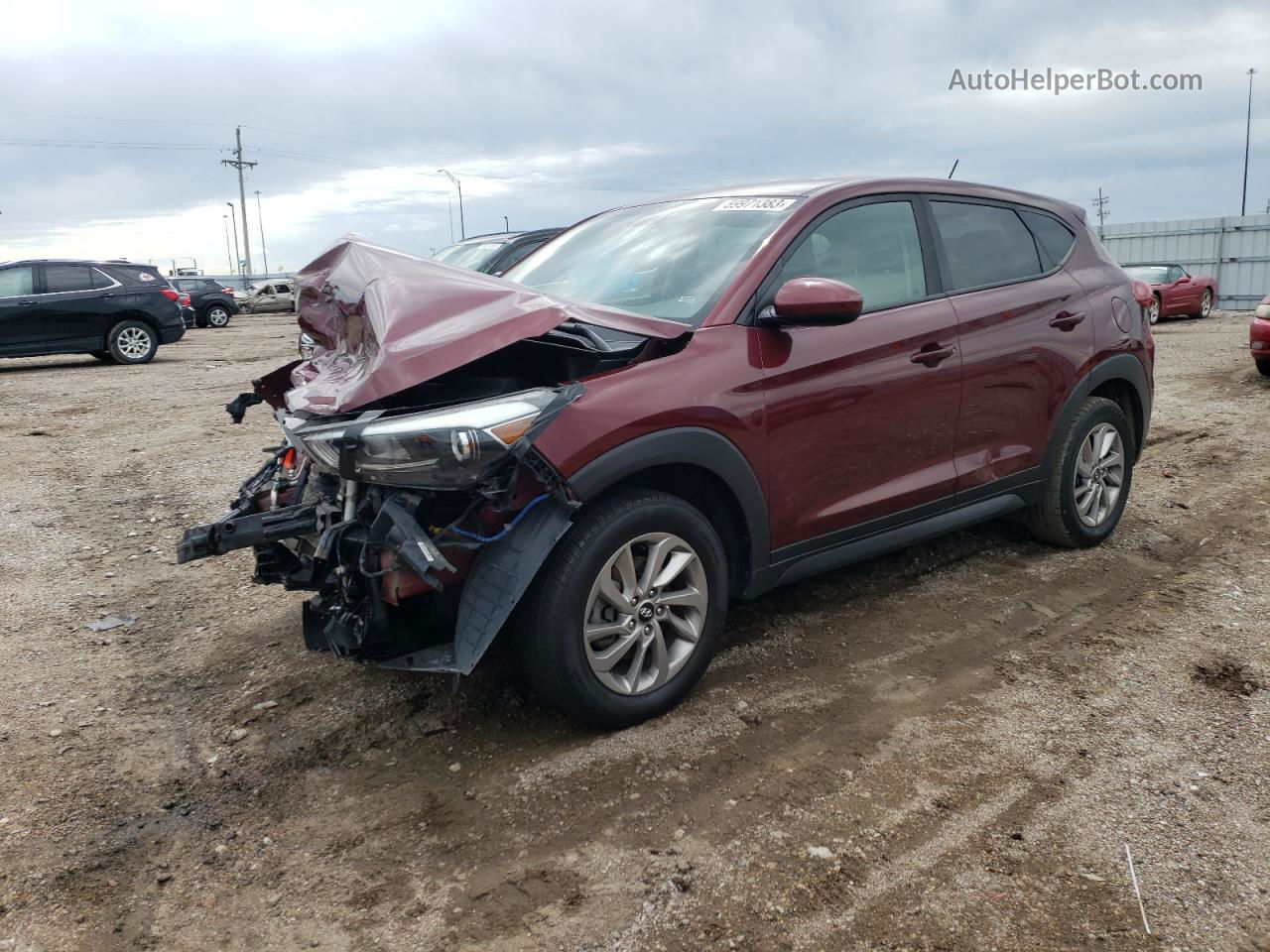 2017 Hyundai Tucson Se Red vin: KM8J23A49HU356495