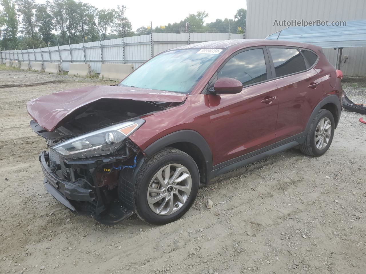 2017 Hyundai Tucson Se Burgundy vin: KM8J23A49HU442289