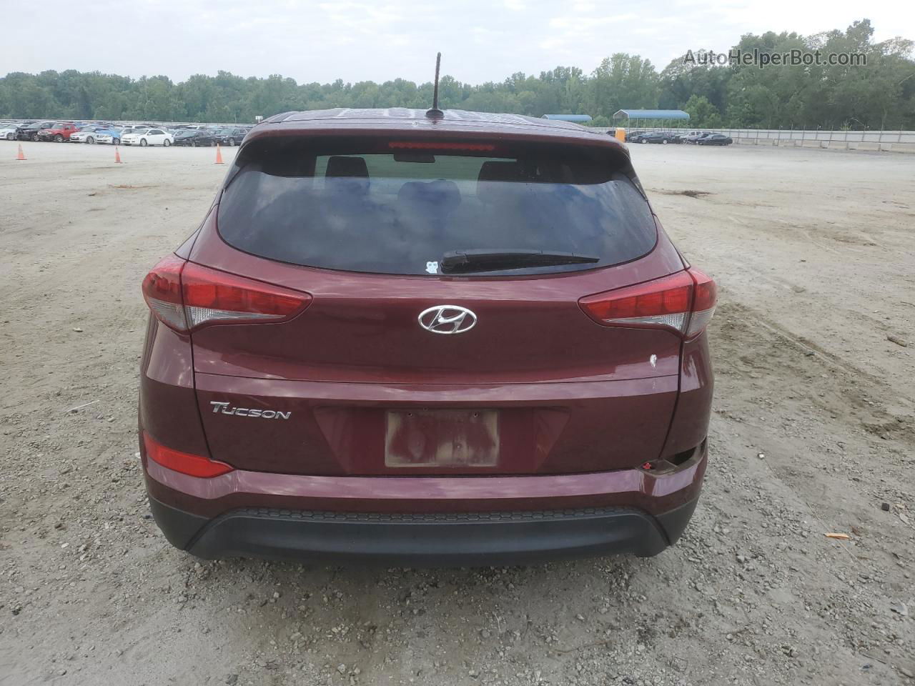 2017 Hyundai Tucson Se Burgundy vin: KM8J23A49HU442289