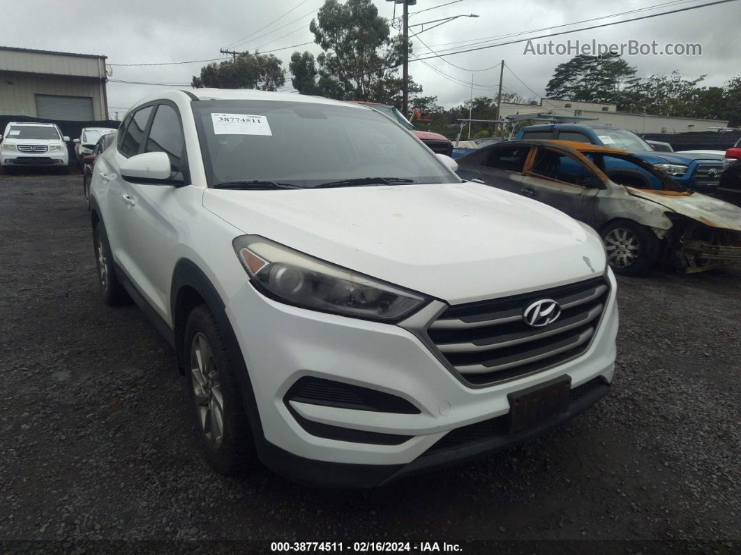 2017 Hyundai Tucson Se White vin: KM8J23A49HU462753