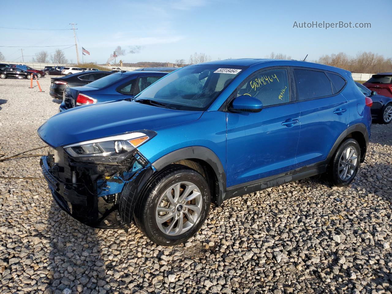 2018 Hyundai Tucson Se Blue vin: KM8J23A49JU788686