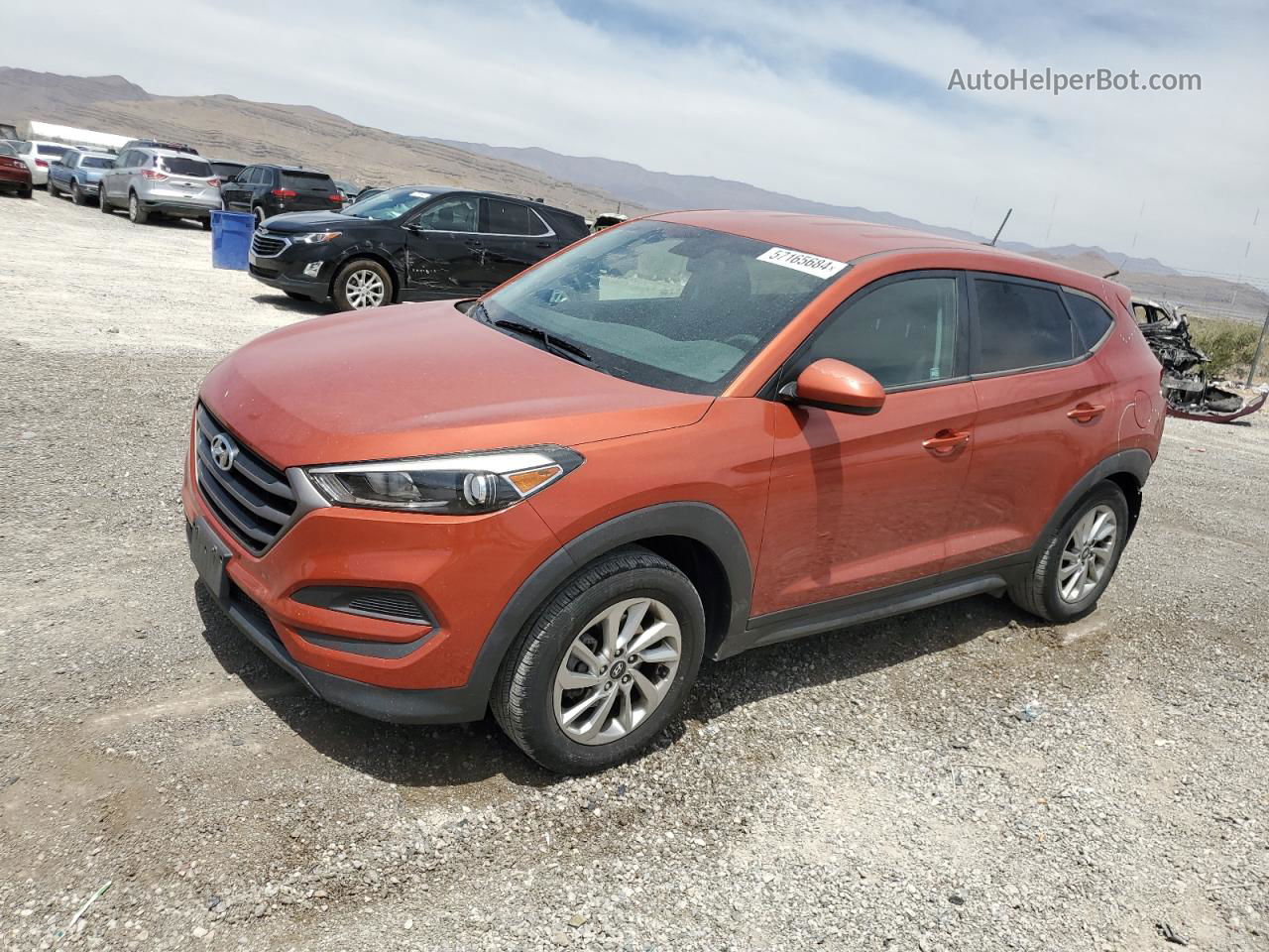 2016 Hyundai Tucson Se Оранжевый vin: KM8J23A4XGU120842