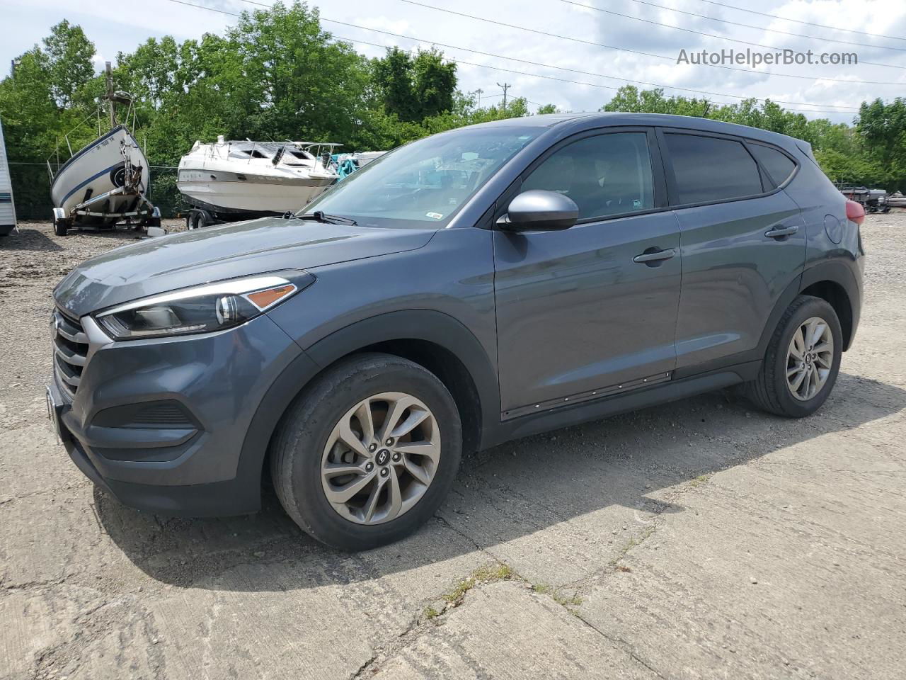 2017 Hyundai Tucson Se Gray vin: KM8J23A4XHU288739