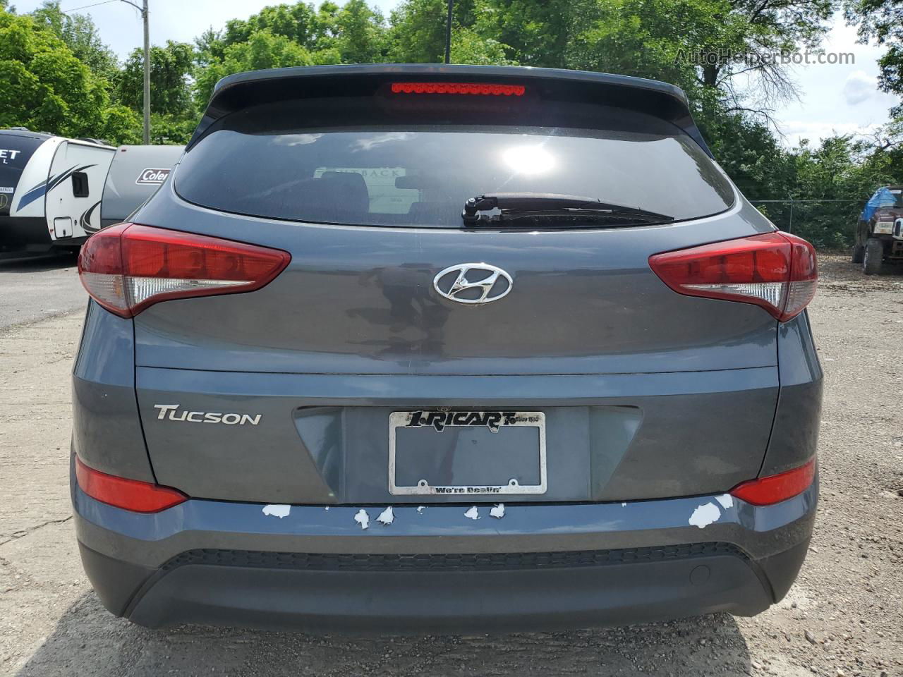 2017 Hyundai Tucson Se Gray vin: KM8J23A4XHU288739