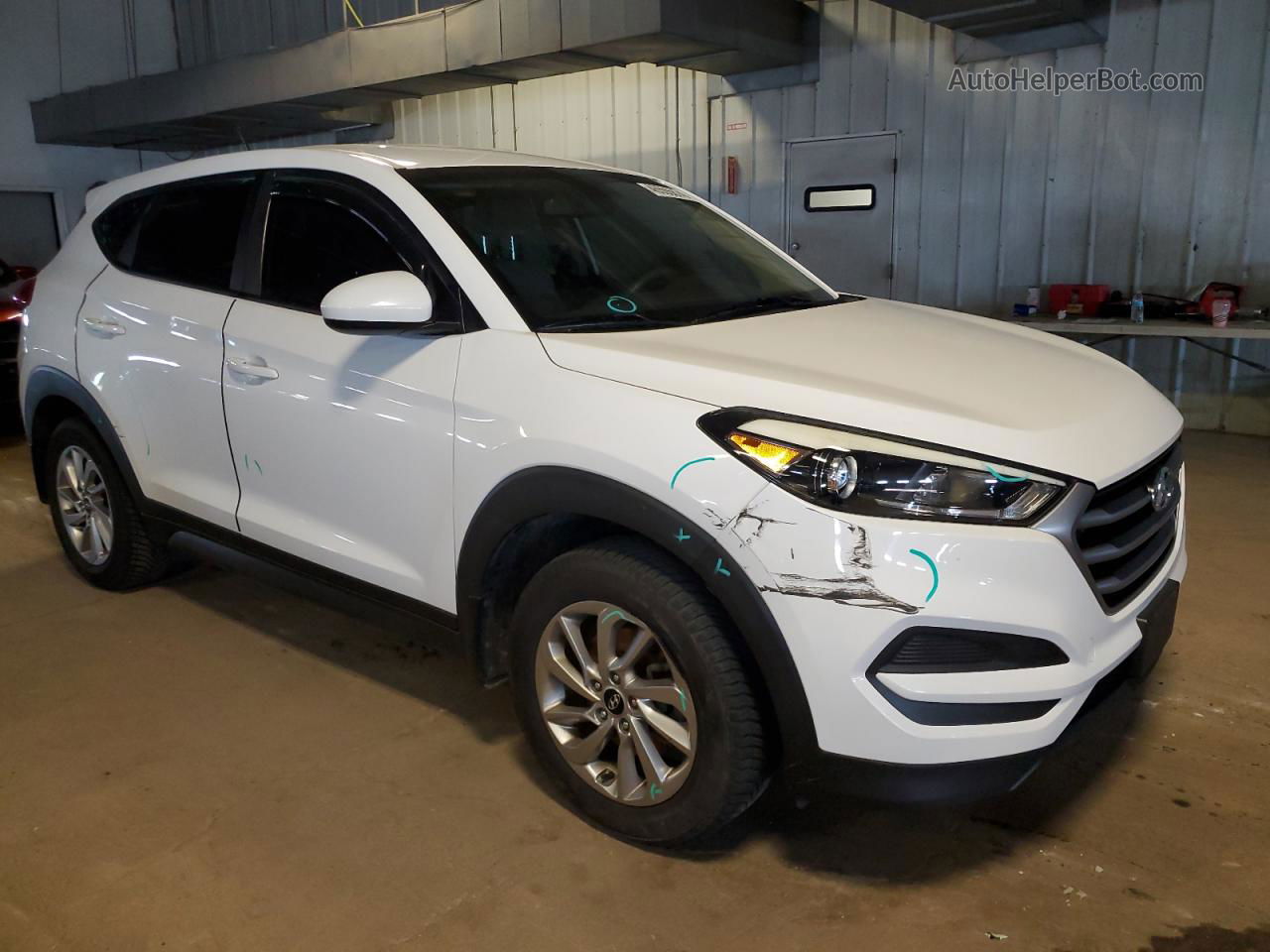 2017 Hyundai Tucson Se White vin: KM8J23A4XHU320623