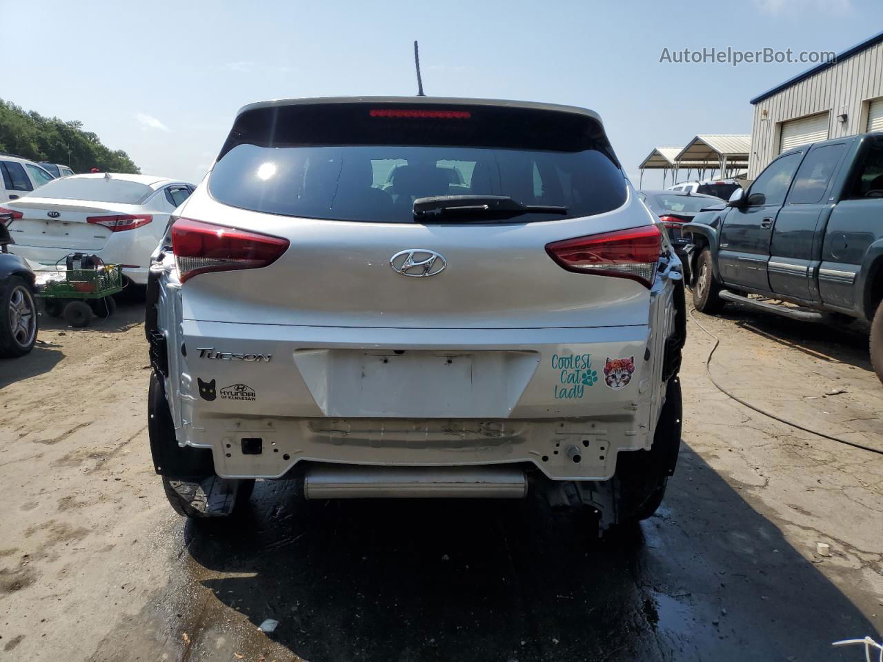 2017 Hyundai Tucson Se Серебряный vin: KM8J23A4XHU520143