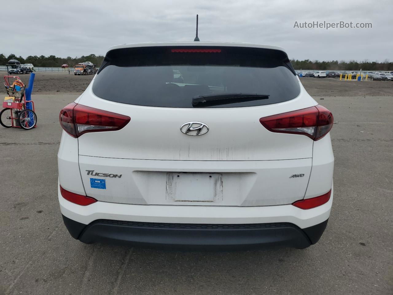 2018 Hyundai Tucson Se White vin: KM8J2CA40JU824474