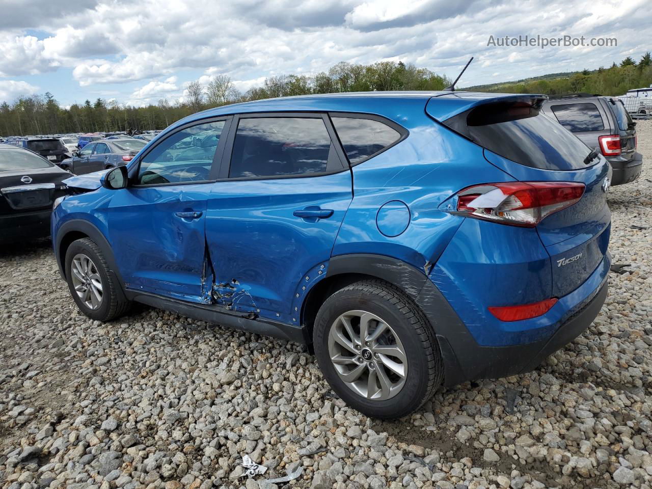 2018 Hyundai Tucson Se Blue vin: KM8J2CA44JU776106