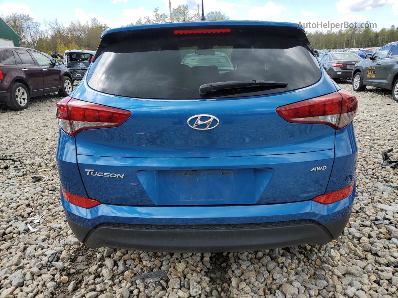 2018 Hyundai Tucson Se Blue vin: KM8J2CA44JU776106