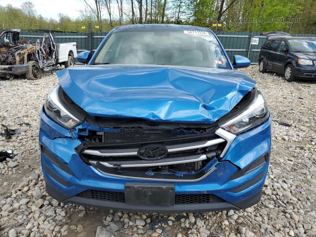 2018 Hyundai Tucson Se Синий vin: KM8J2CA44JU776106