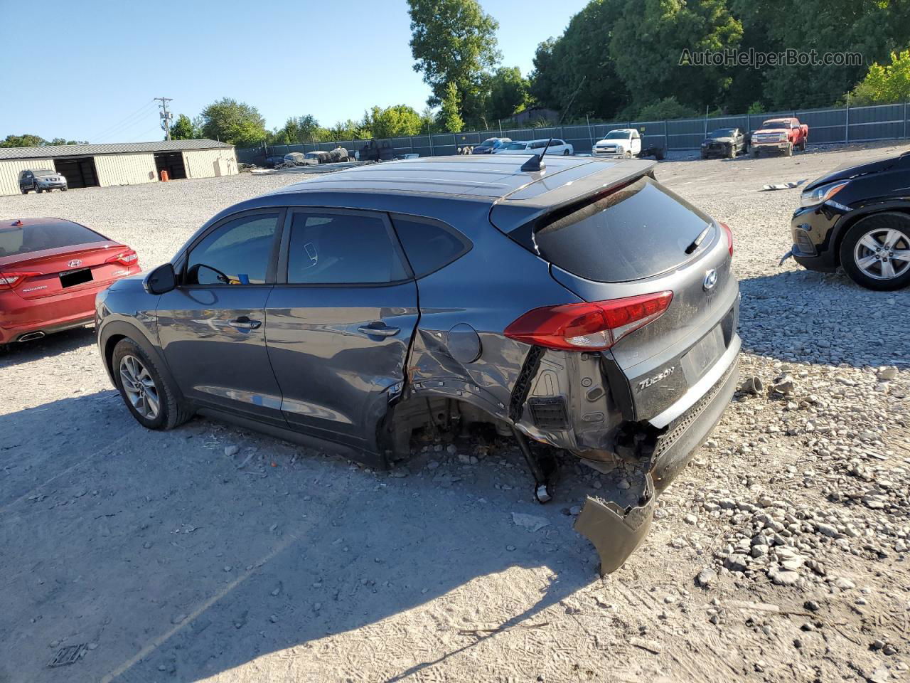 2018 Hyundai Tucson Se Gray vin: KM8J2CA48JU655210