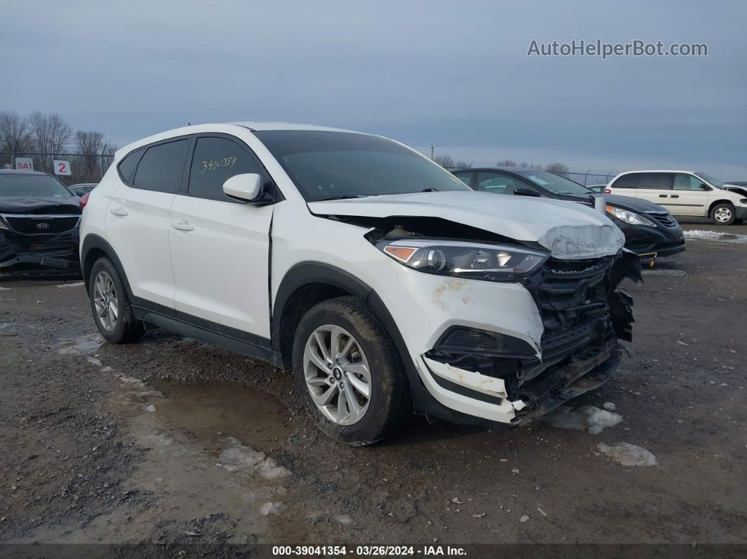 2018 Hyundai Tucson Se White vin: KM8J2CA48JU659791