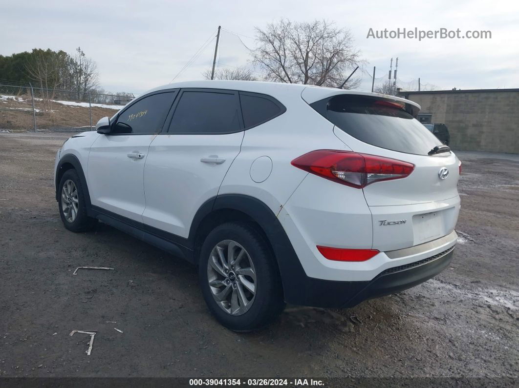 2018 Hyundai Tucson Se White vin: KM8J2CA48JU659791