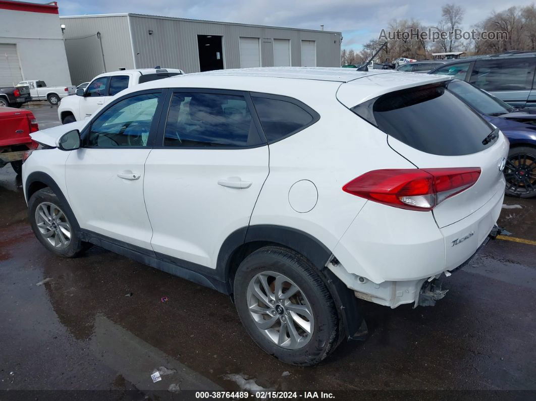 2018 Hyundai Tucson Se White vin: KM8J2CA4XJU710482