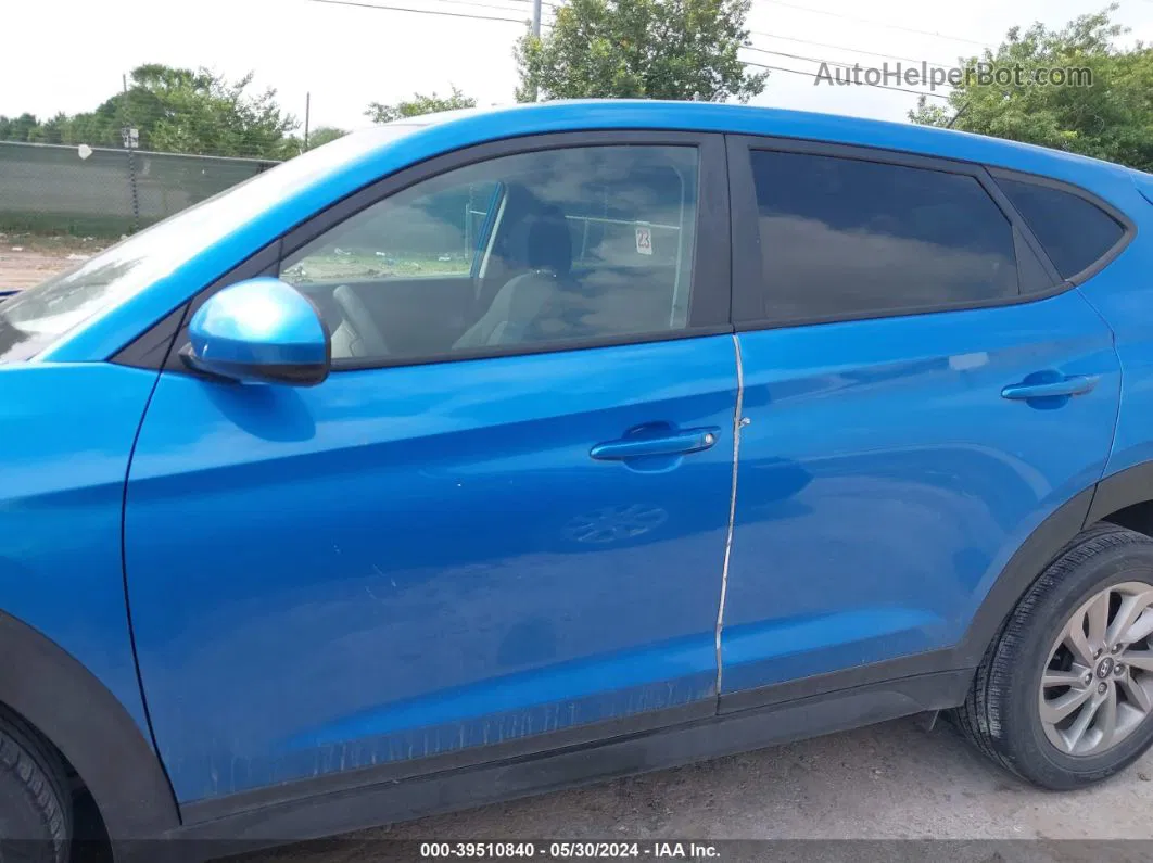 2018 Hyundai Tucson Se Синий vin: KM8J2CA4XJU732322