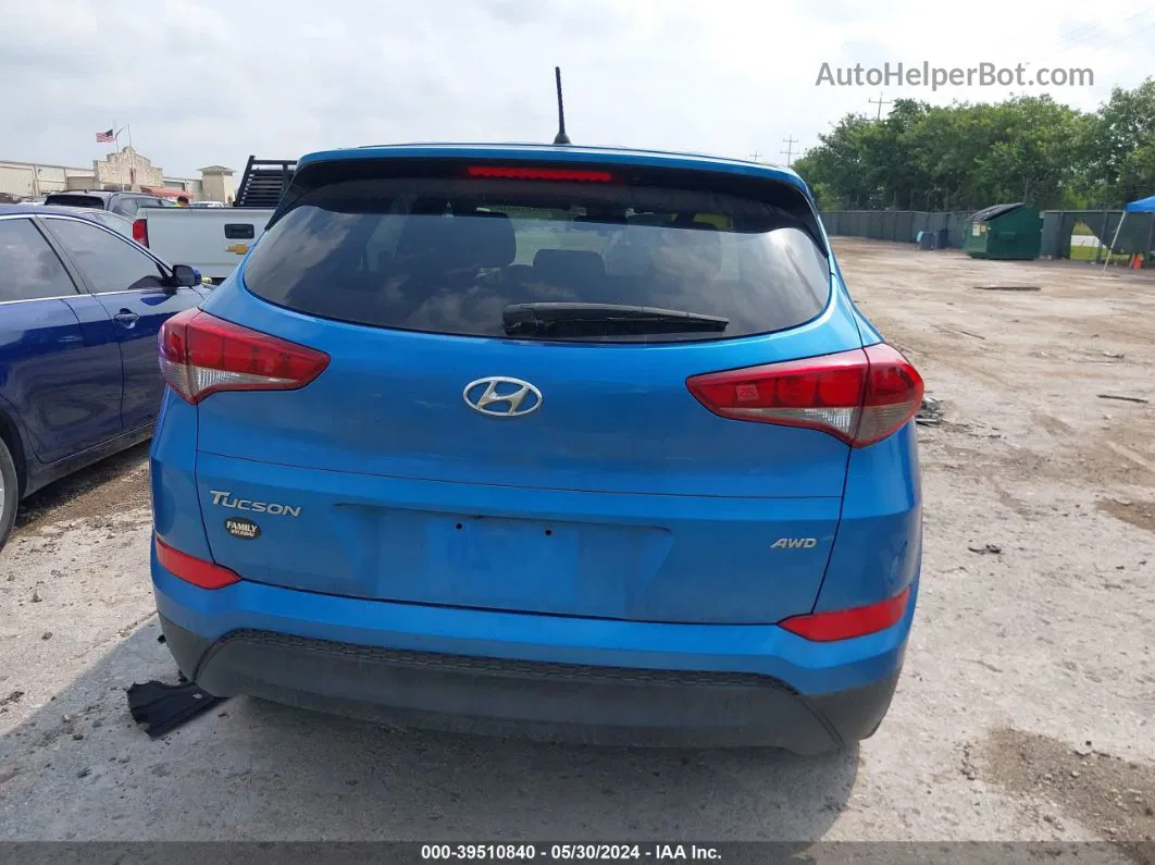 2018 Hyundai Tucson Se Синий vin: KM8J2CA4XJU732322