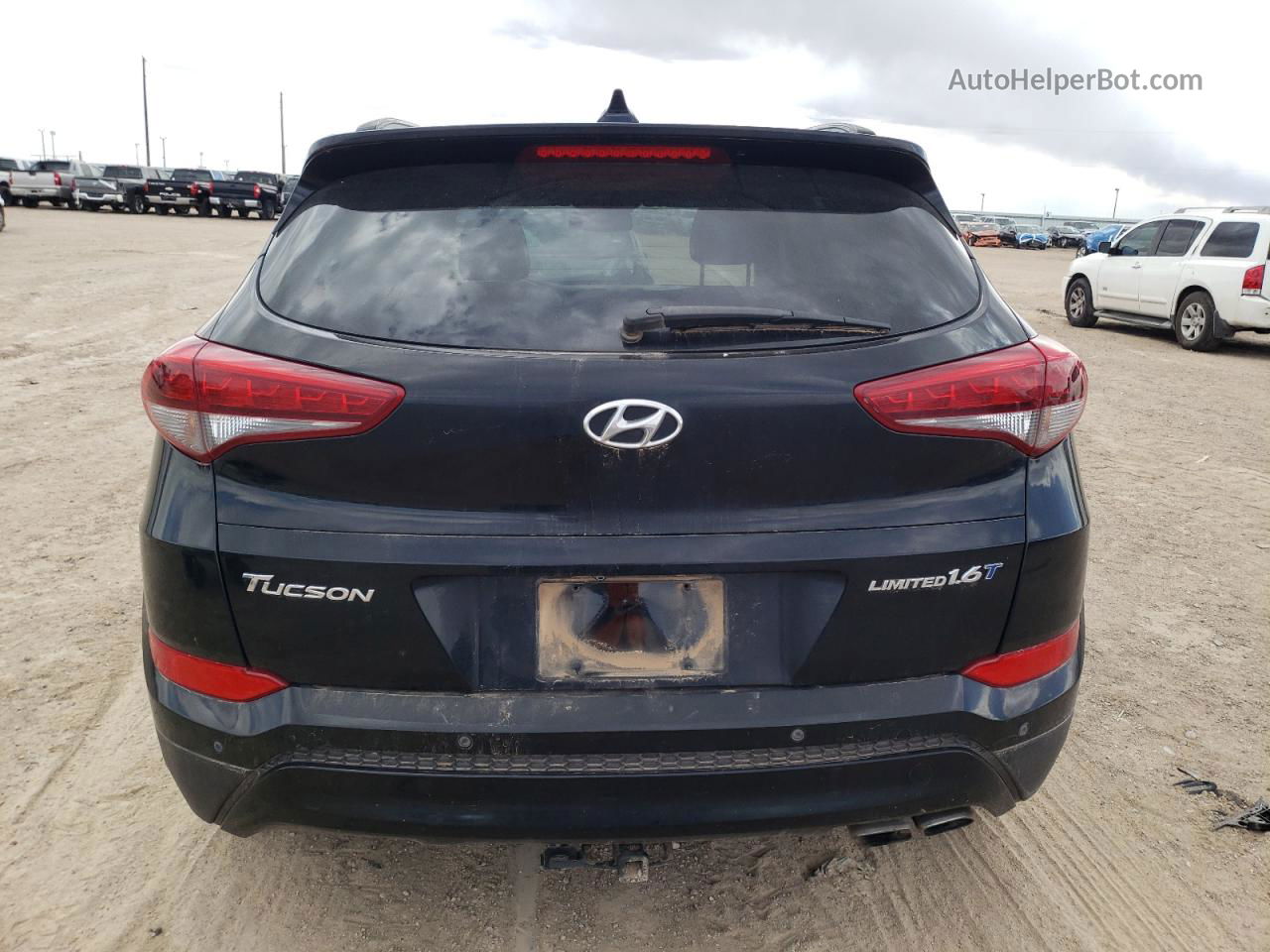 2016 Hyundai Tucson Limited Черный vin: KM8J33A20GU214398