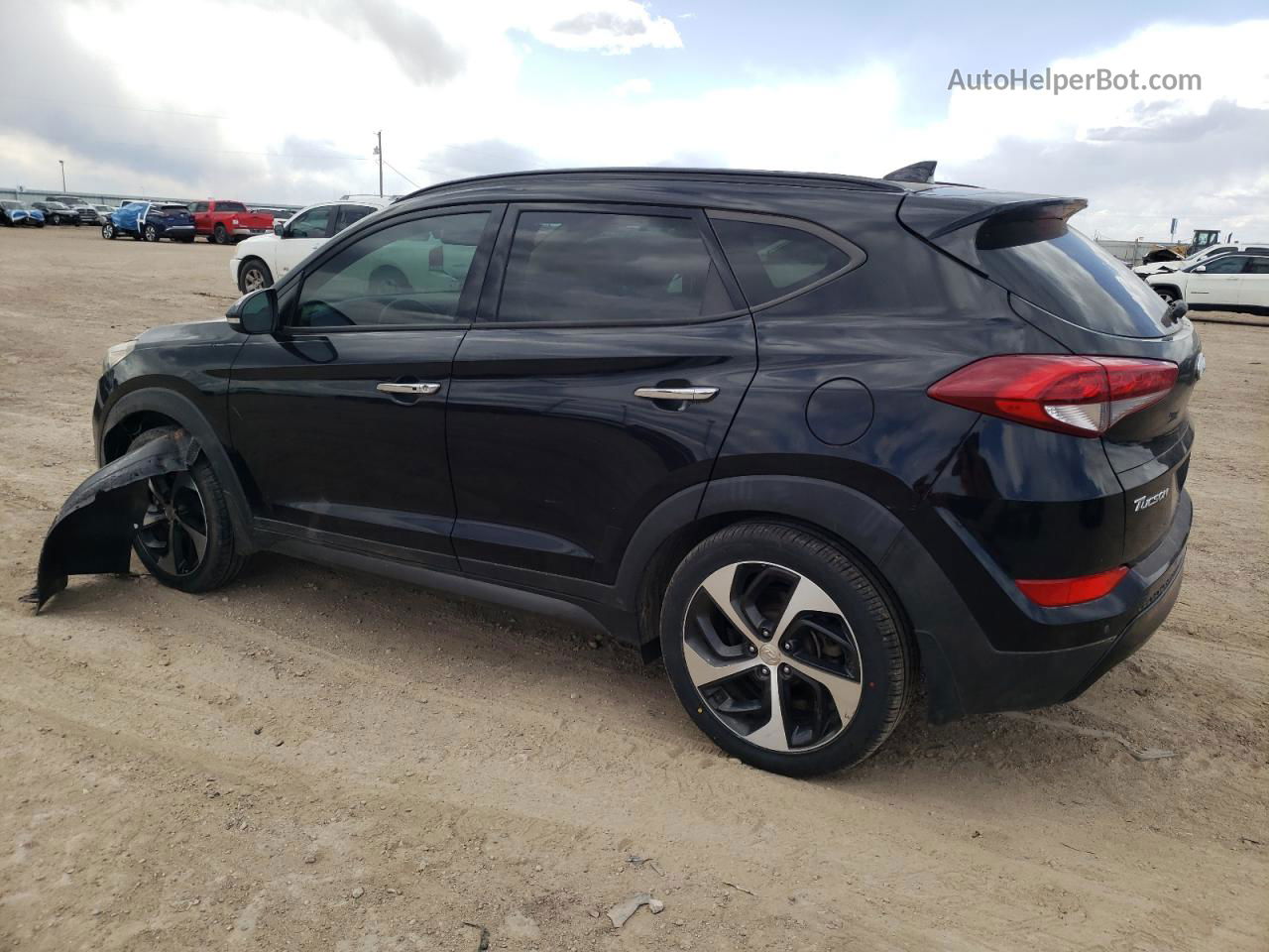 2016 Hyundai Tucson Limited Черный vin: KM8J33A20GU214398