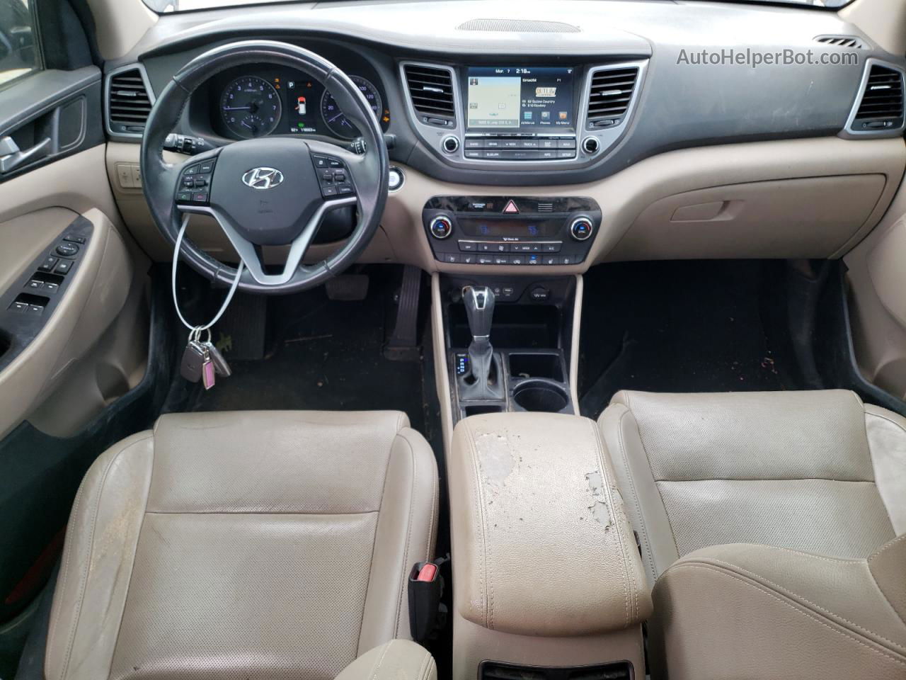 2016 Hyundai Tucson Limited Черный vin: KM8J33A20GU214398