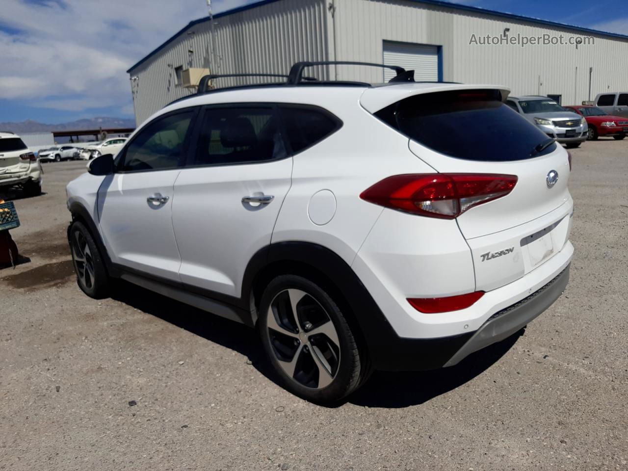 2017 Hyundai Tucson Limited White vin: KM8J33A20HU316611