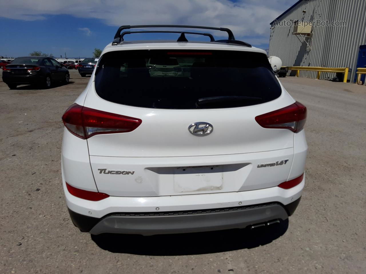 2017 Hyundai Tucson Limited Белый vin: KM8J33A20HU316611