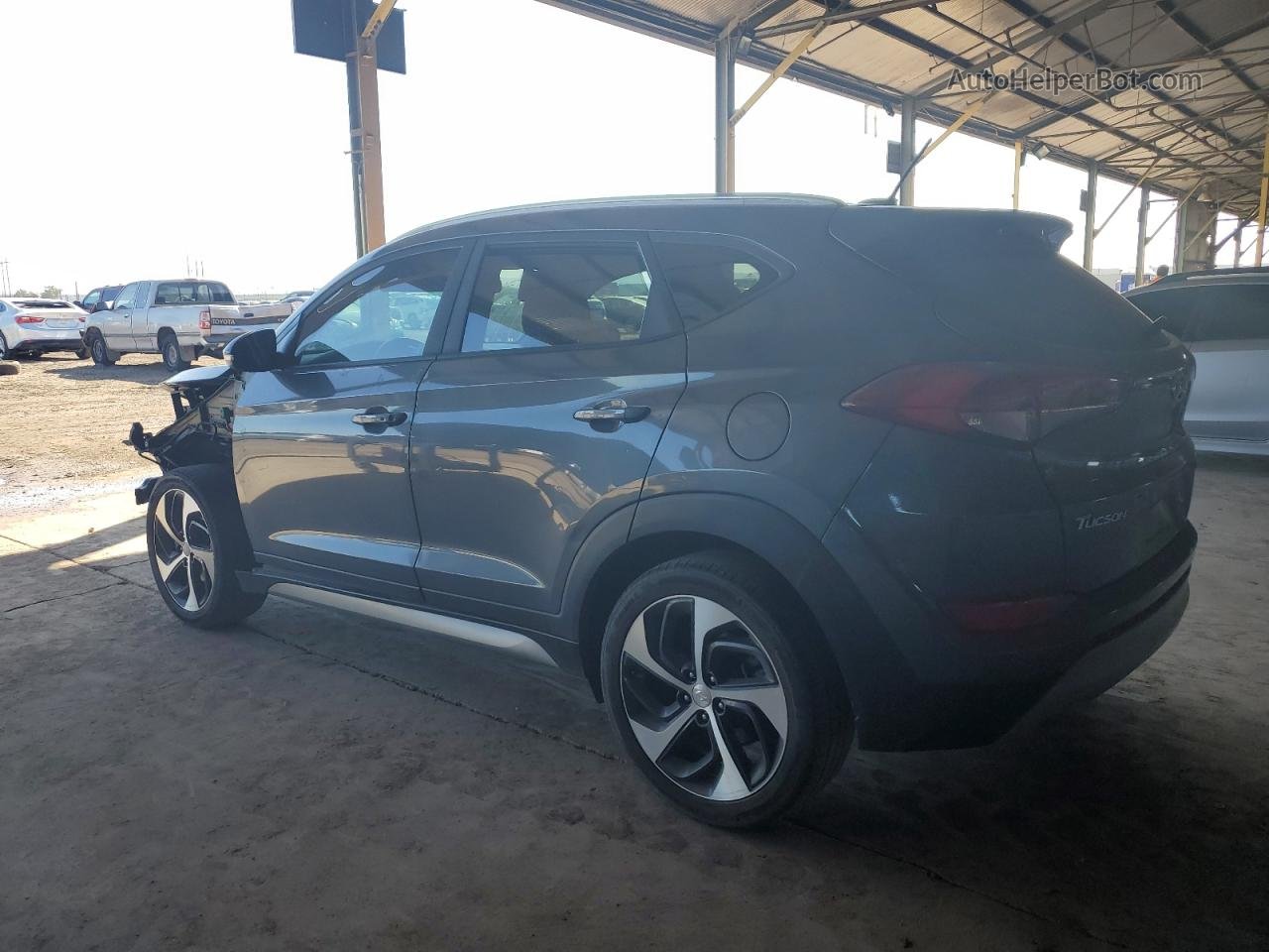 2017 Hyundai Tucson Limited Gray vin: KM8J33A20HU349656