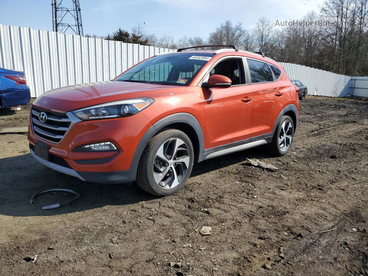 2017 Hyundai Tucson Limited Orange vin: KM8J33A20HU351035