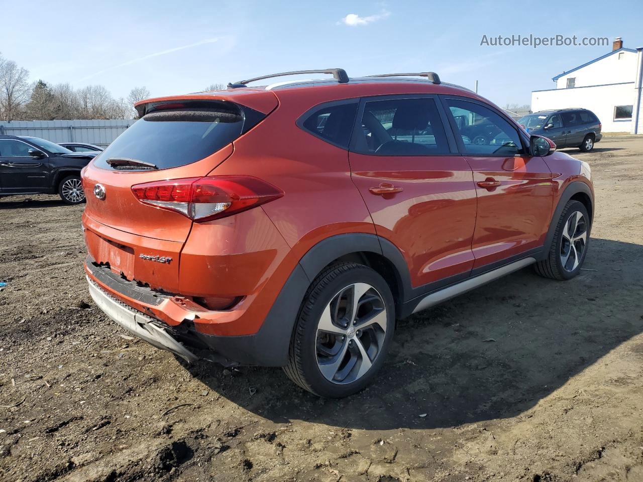 2017 Hyundai Tucson Limited Orange vin: KM8J33A20HU351035