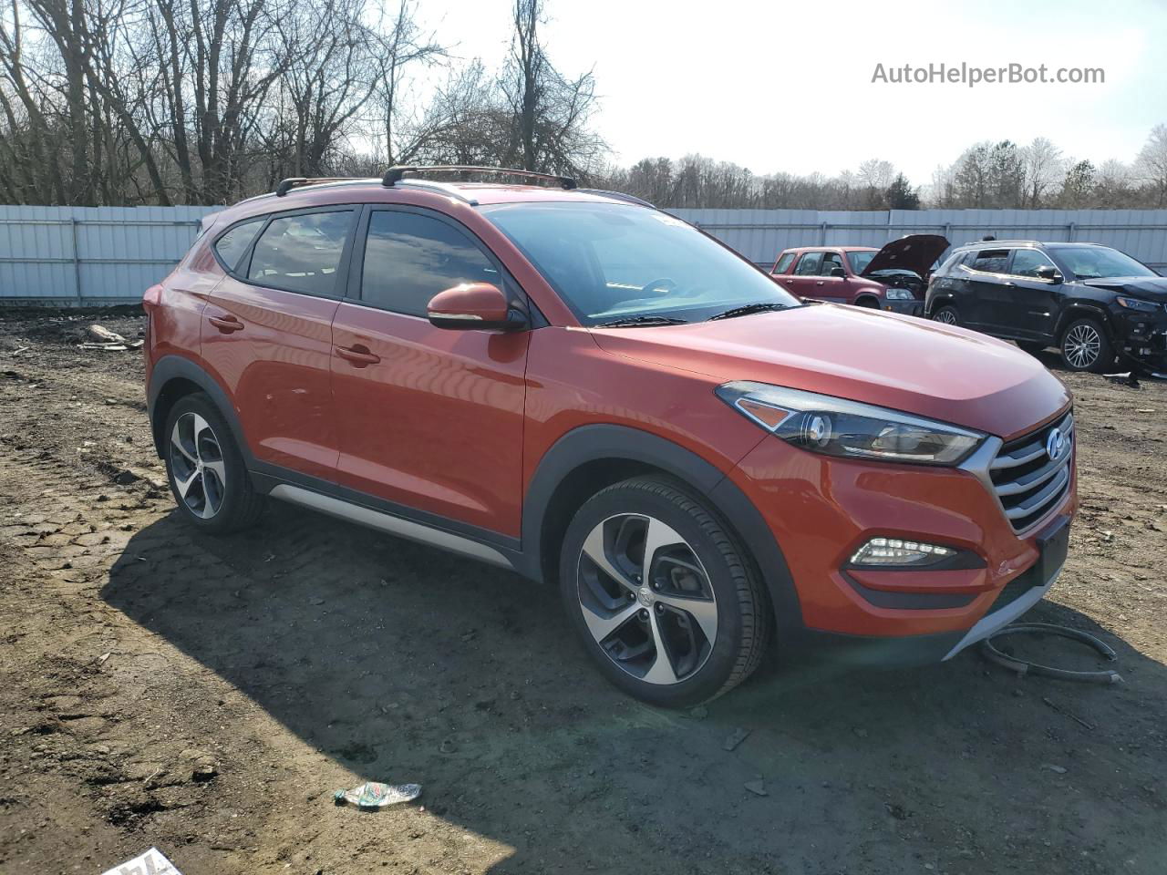 2017 Hyundai Tucson Limited Orange vin: KM8J33A20HU351035