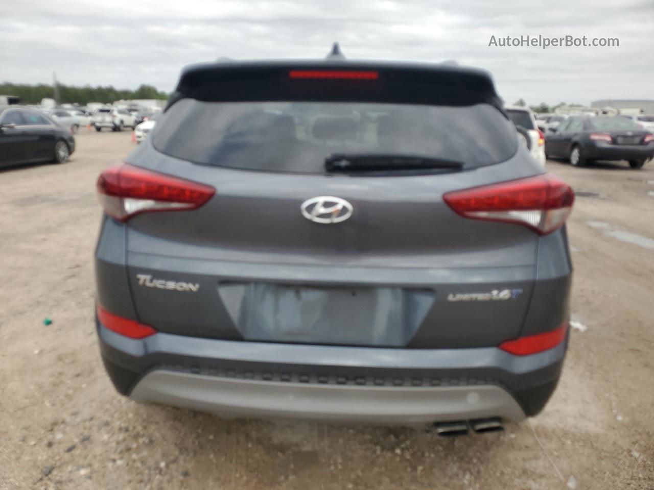 2017 Hyundai Tucson Limited Серый vin: KM8J33A20HU355568