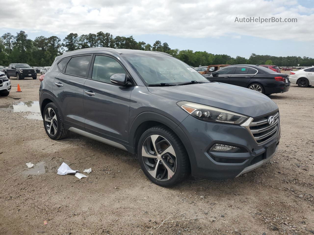 2017 Hyundai Tucson Limited Gray vin: KM8J33A20HU355568