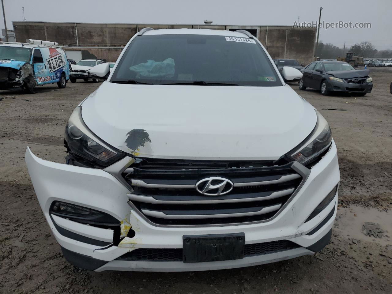 2017 Hyundai Tucson Limited Белый vin: KM8J33A20HU369339