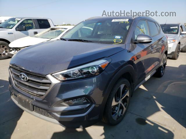 2017 Hyundai Tucson Limited Серый vin: KM8J33A20HU432195