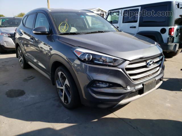 2017 Hyundai Tucson Limited Gray vin: KM8J33A20HU432195