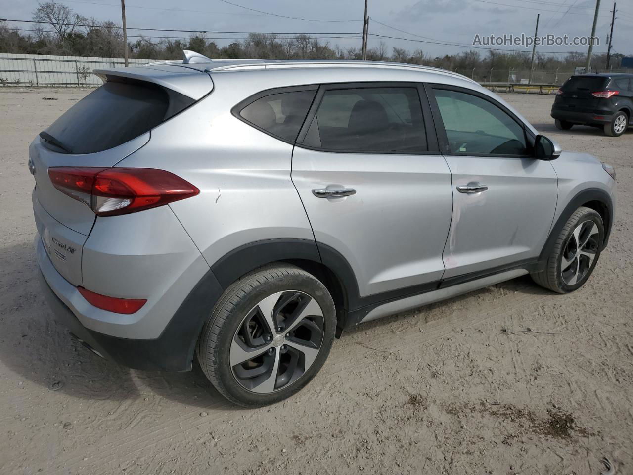 2017 Hyundai Tucson Limited Серебряный vin: KM8J33A20HU500298