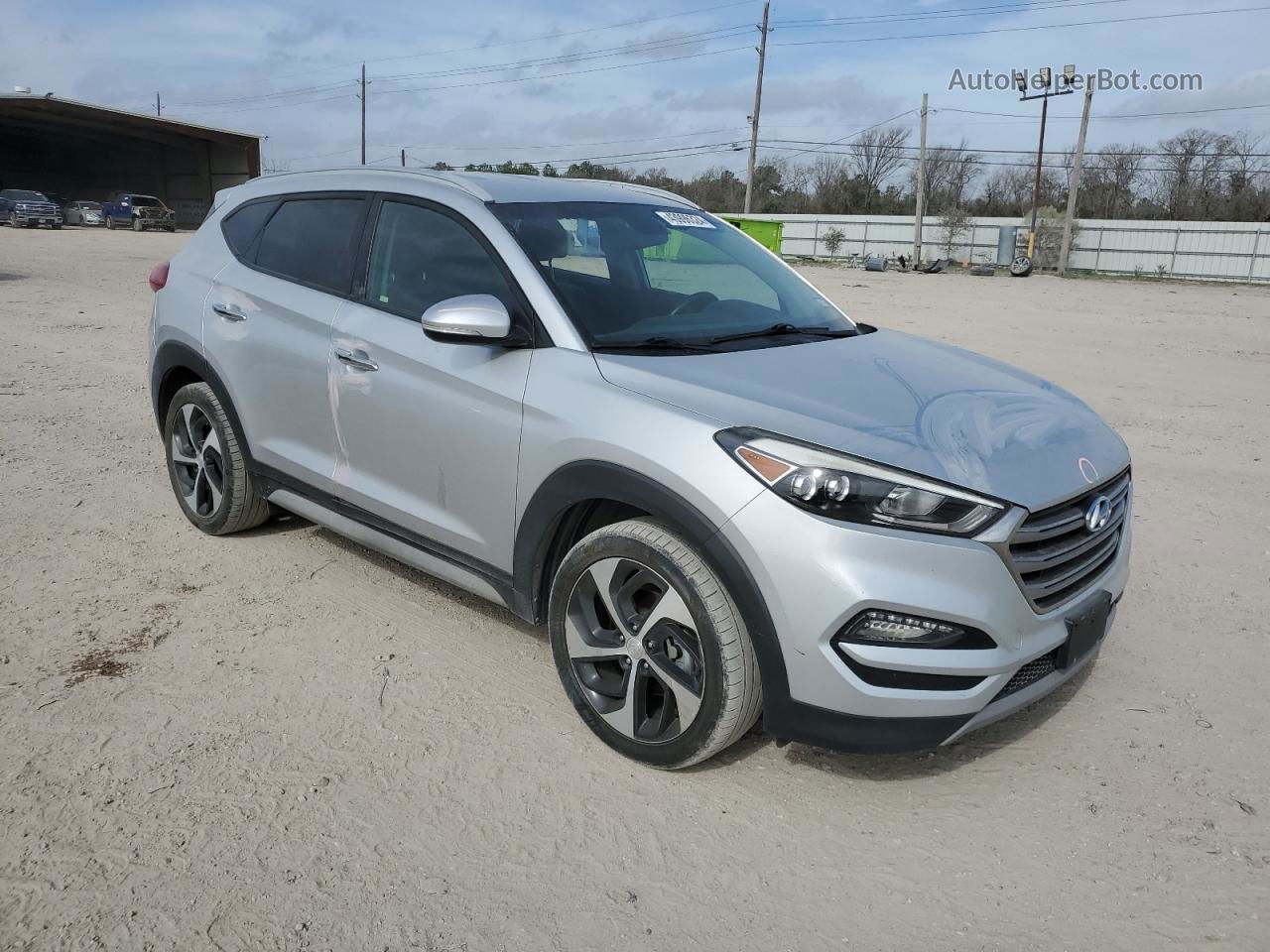 2017 Hyundai Tucson Limited Серебряный vin: KM8J33A20HU500298