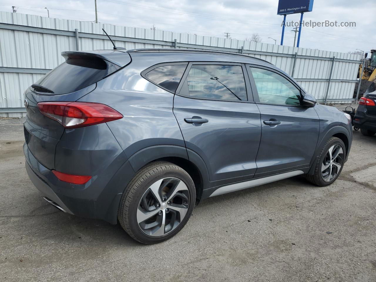 2017 Hyundai Tucson Limited Gray vin: KM8J33A20HU551879