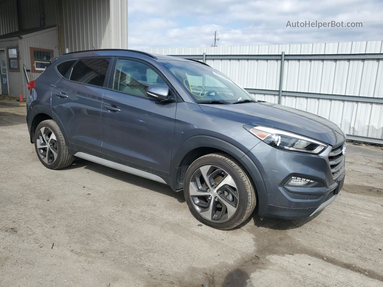 2017 Hyundai Tucson Limited Gray vin: KM8J33A20HU551879