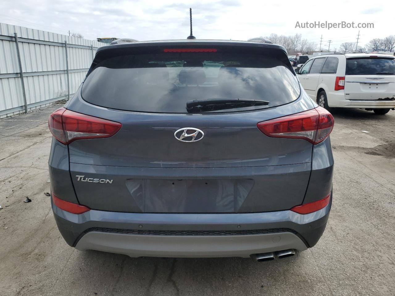 2017 Hyundai Tucson Limited Gray vin: KM8J33A20HU551879