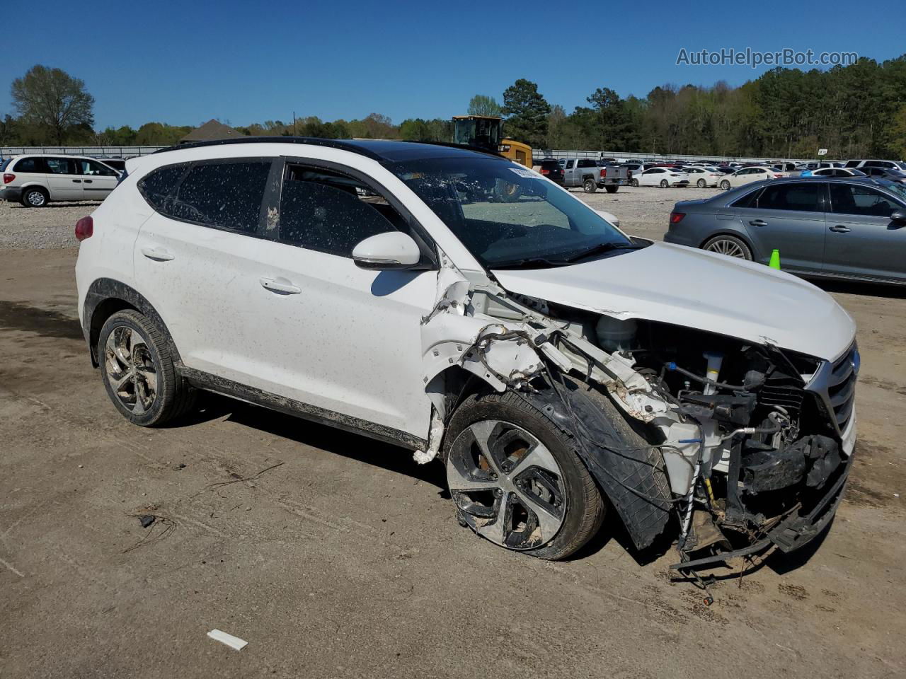 2018 Hyundai Tucson Value White vin: KM8J33A20JU774798