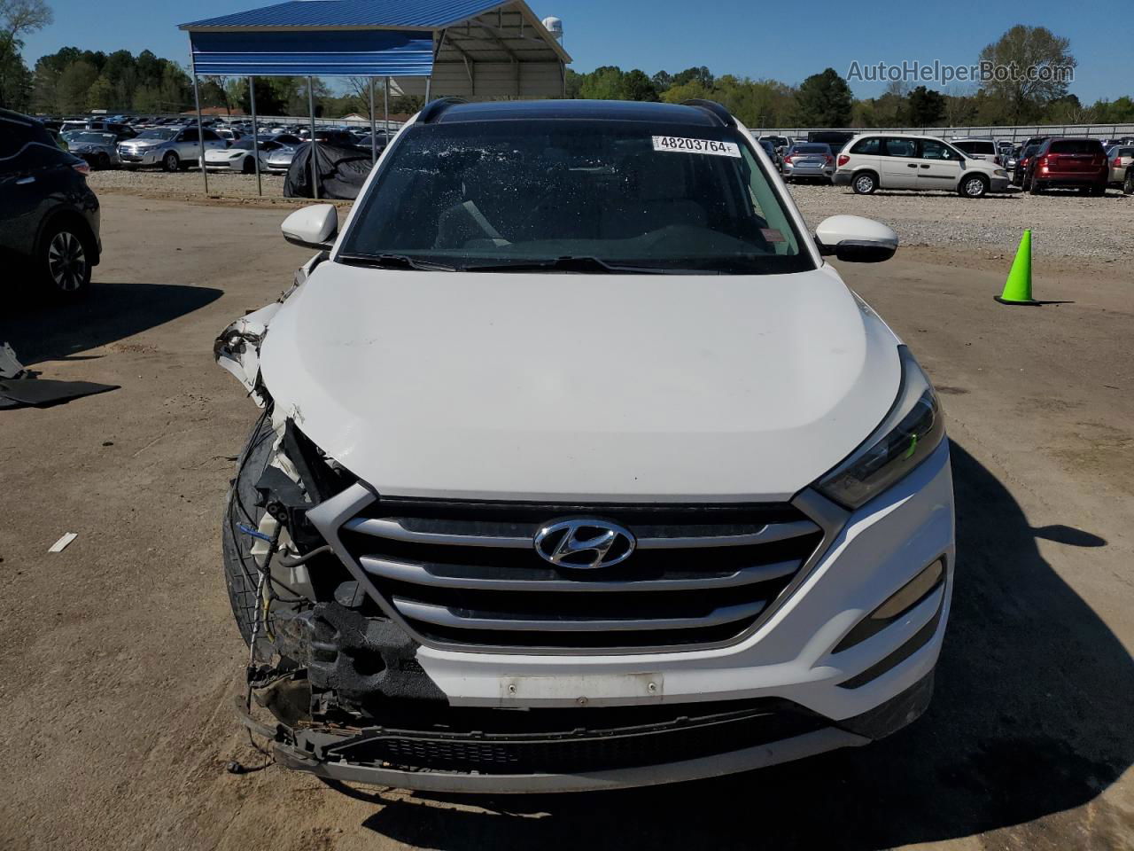 2018 Hyundai Tucson Value White vin: KM8J33A20JU774798