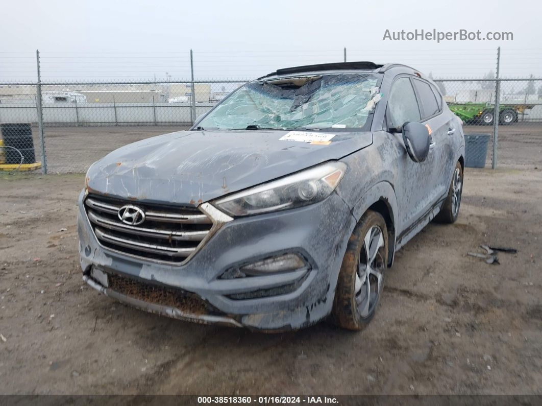 2016 Hyundai Tucson Limited Gray vin: KM8J33A21GU237947