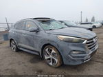 2016 Hyundai Tucson Limited Gray vin: KM8J33A21GU237947