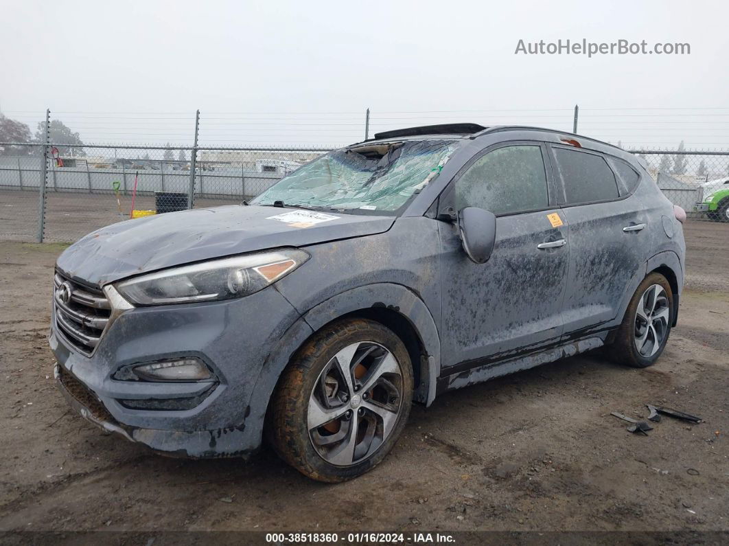 2016 Hyundai Tucson Limited Gray vin: KM8J33A21GU237947