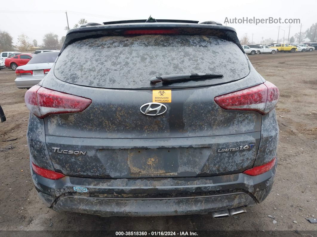 2016 Hyundai Tucson Limited Gray vin: KM8J33A21GU237947