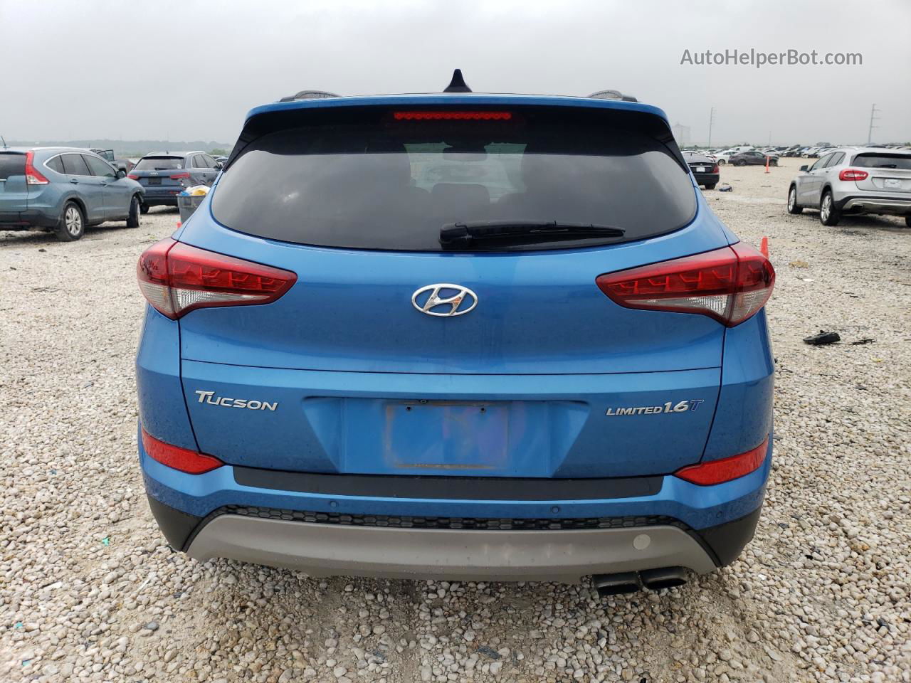 2017 Hyundai Tucson Limited Blue vin: KM8J33A21HU341758