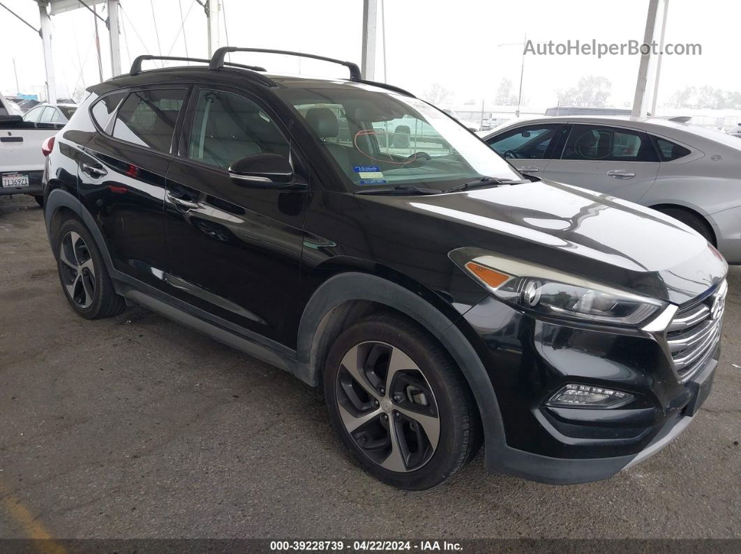 2017 Hyundai Tucson Limited Черный vin: KM8J33A21HU355921